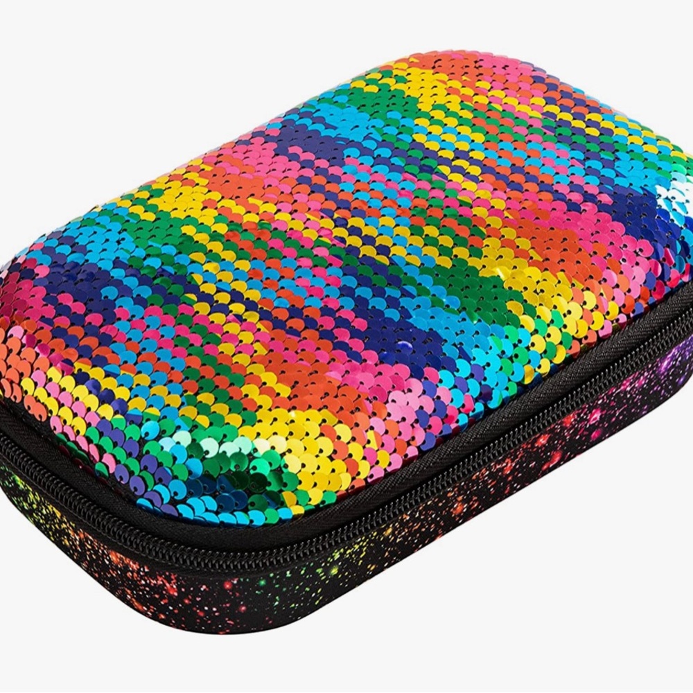 🌴3/$15 Sale NWT Zipit Sequin Pencil/Makeup Case